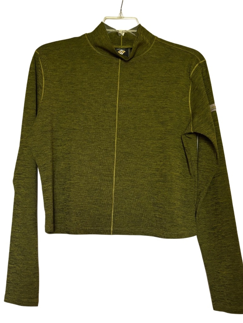 Women’s Columbia Wallowa Cropped Long Sleeve Top in Python Green Sz XXL